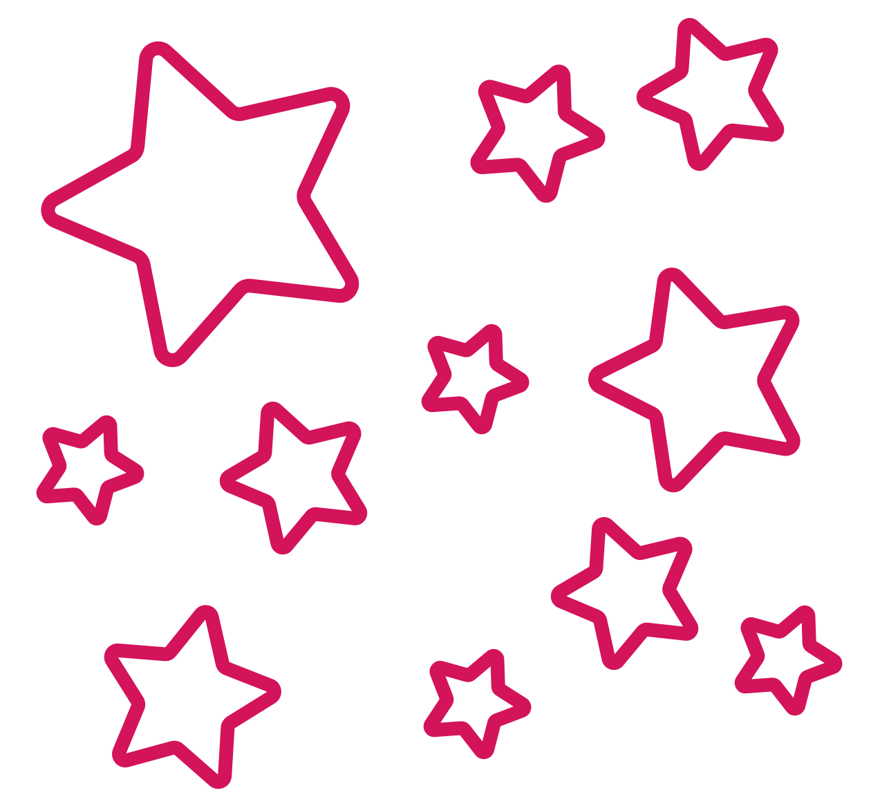 Immagine che raffigura il disegno di alcune stelle